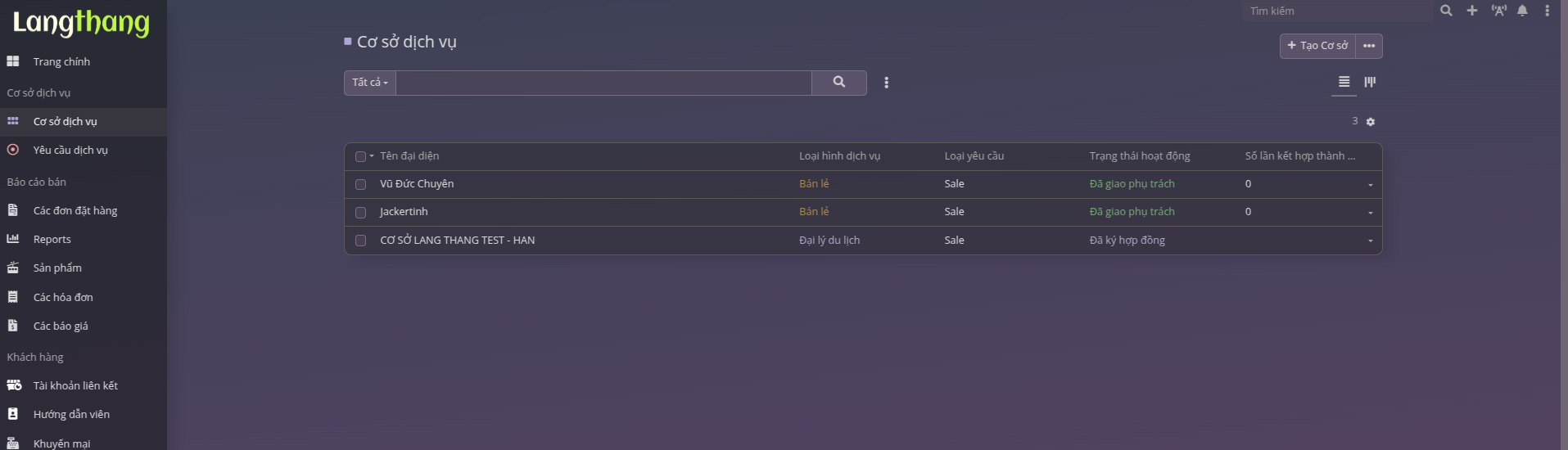 Khởi tạo location