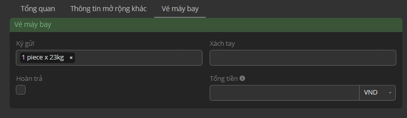 Danh sách mặt hàng từ sidebar