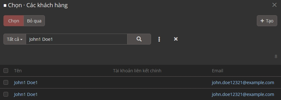 Tạo từ báo giá